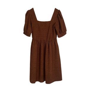 Molly Green Remington Dress Pockets Brown Textured Size Medium New NWT